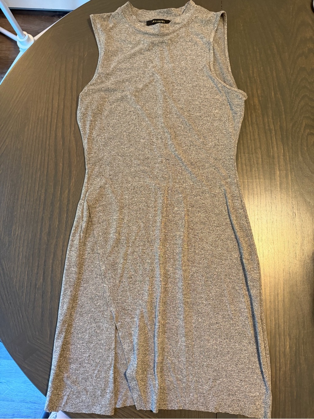 Revamped Heather Gray Sleeveless Midi Dress